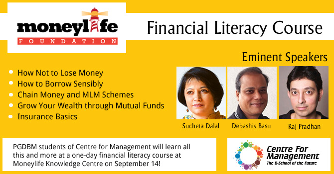 Moneylife Foundation To Give Crash Course in Financial Literacy to First-Year PGDBM Students