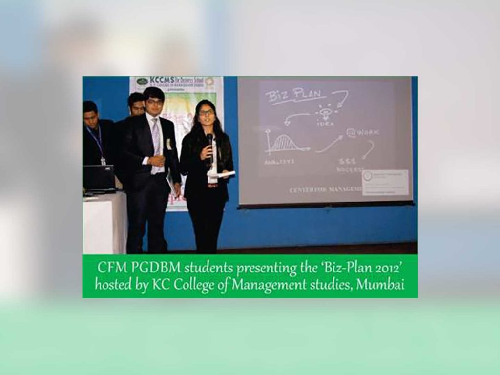 Thadomal Shahani Centre For Management Students Win the BIZ-Plan Award