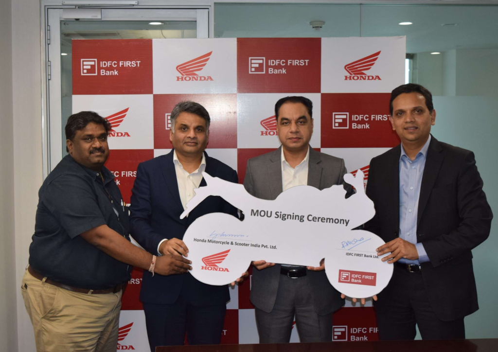 HMSI Partners With IDFC For Retail Finance