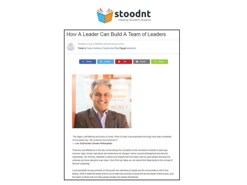 How A Leader Can Build A Team of Leaders