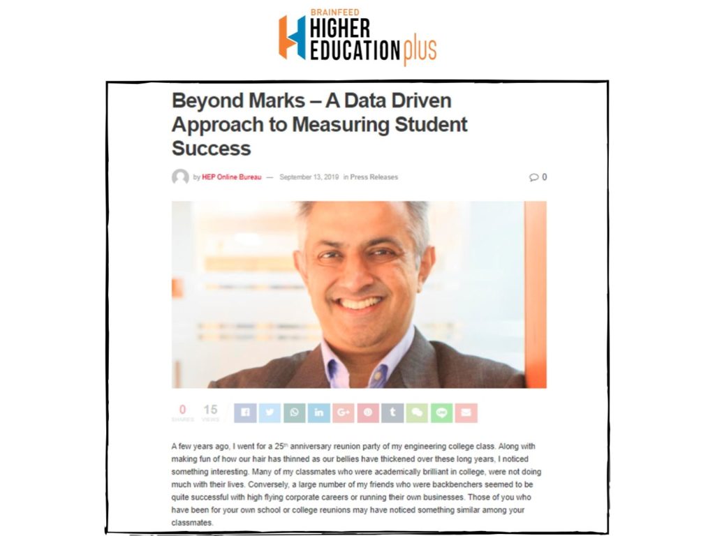 Beyond Marks – A Data Driven Approach to Measuring Student Success