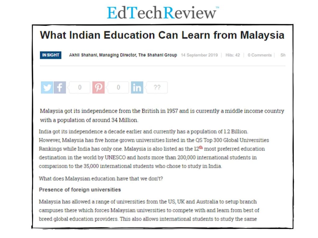 What does Malaysian education have that we don’t?