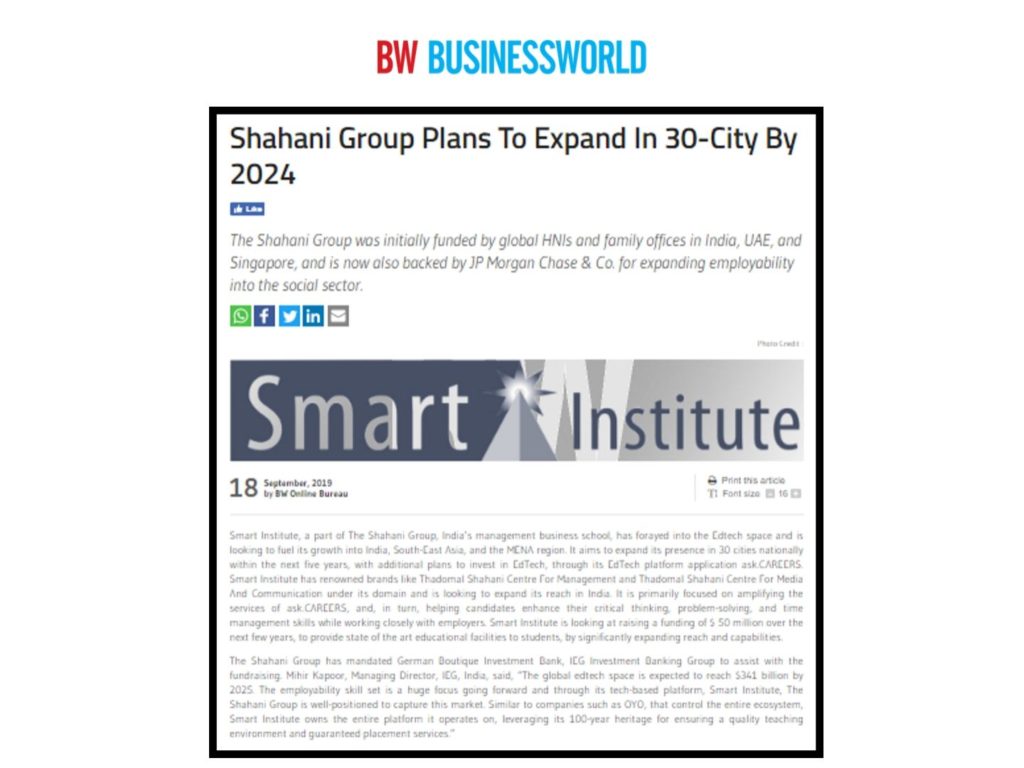 Shahani Group Plans To Expand In 30-City By 2024