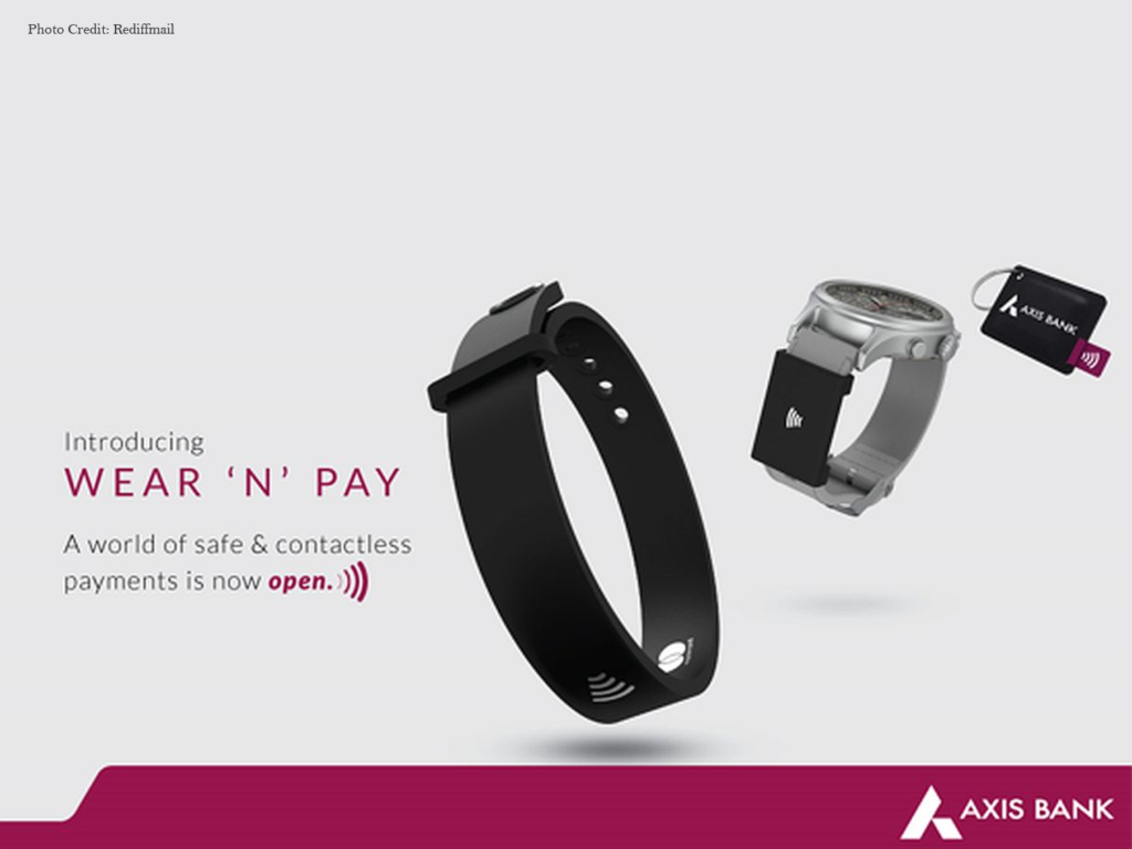 Axis Bank launched contactless wearable payment devices