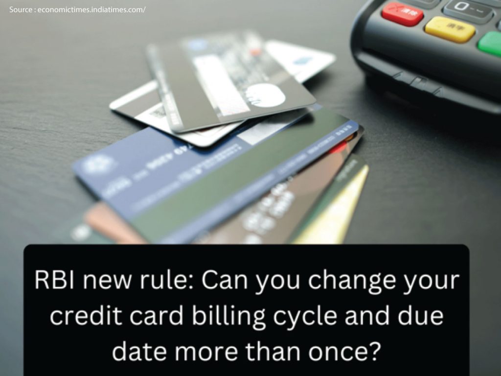 RBI Allows Credit Card Users to Change Billing Cycle to Avoid Late Fees